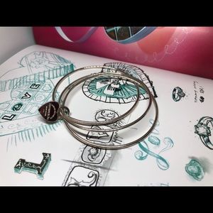 Tiffany & Co Triple Bangles Heart Lock Bracelet